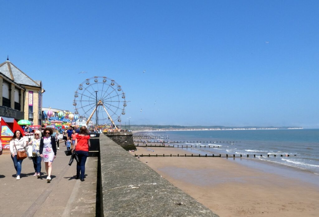 Bridlington North Beach and promenade