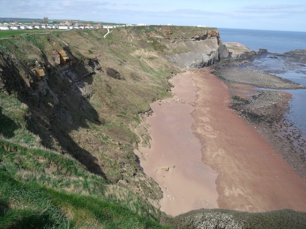 Saltwick Bay from the Cleveland Way clifftop path near Whitby